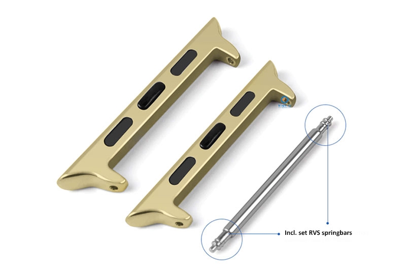 Gouden Apple watch adapter 44/45/46/49mm - 22mm