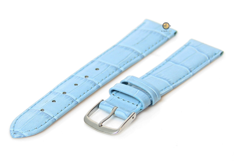 Horlogeband 20mm lichtblauw