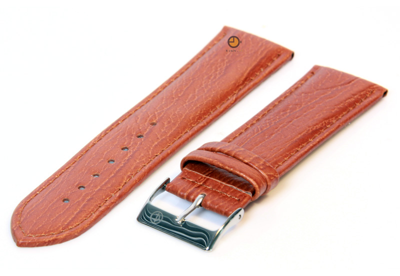 Horlogeband 24mm kalfsleer havannabruin