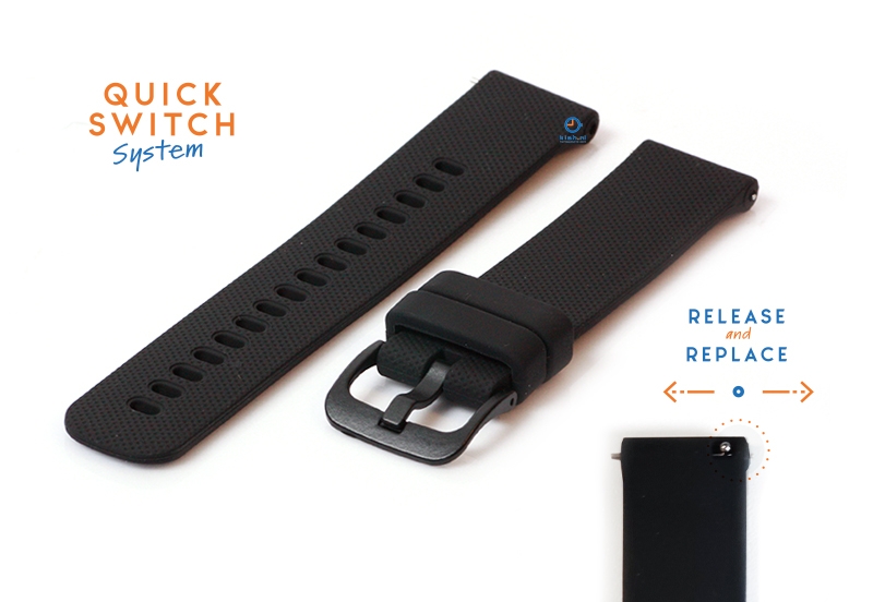 22mm Suunto Ocean horlogeband - black