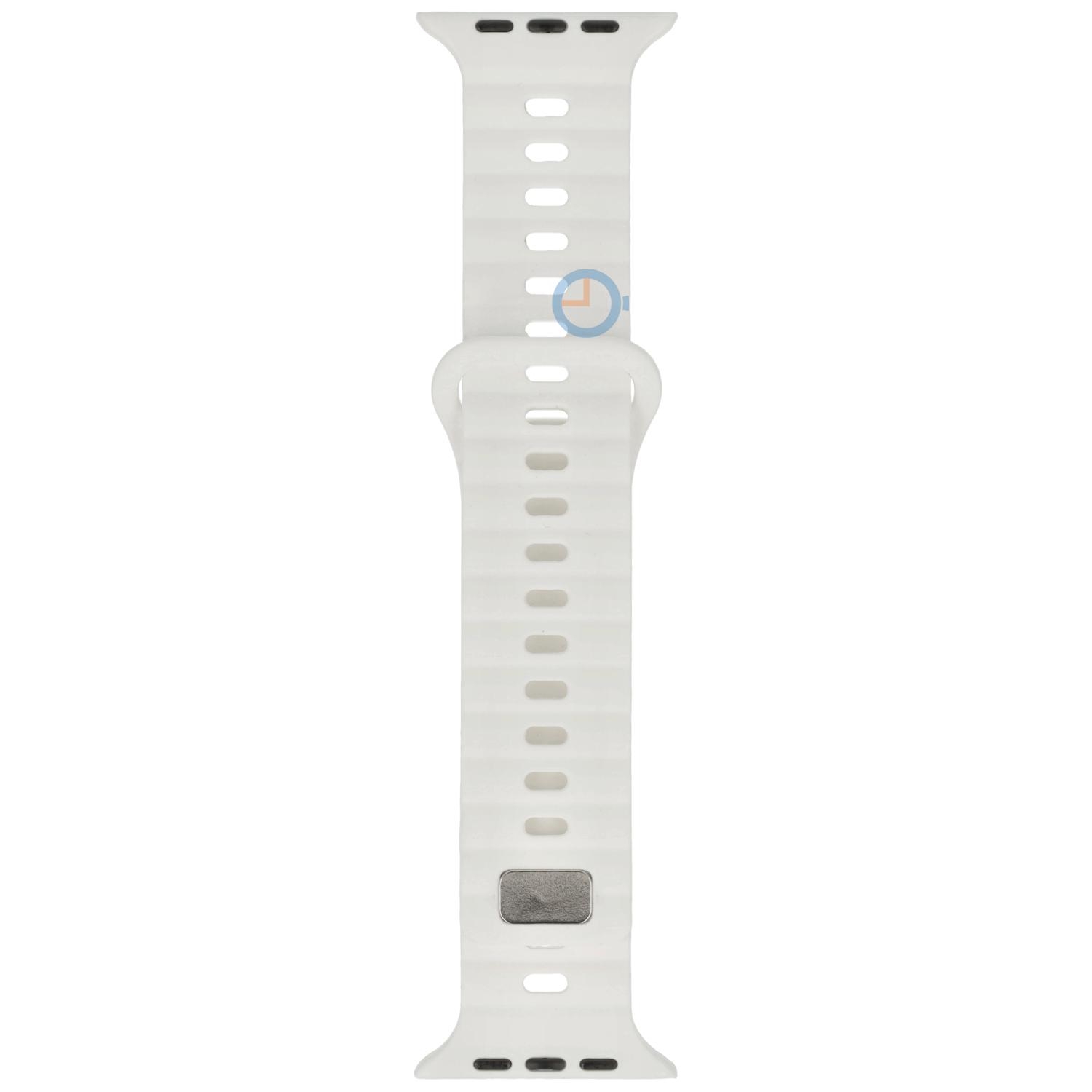 White Apple Watch bandje - 45mm