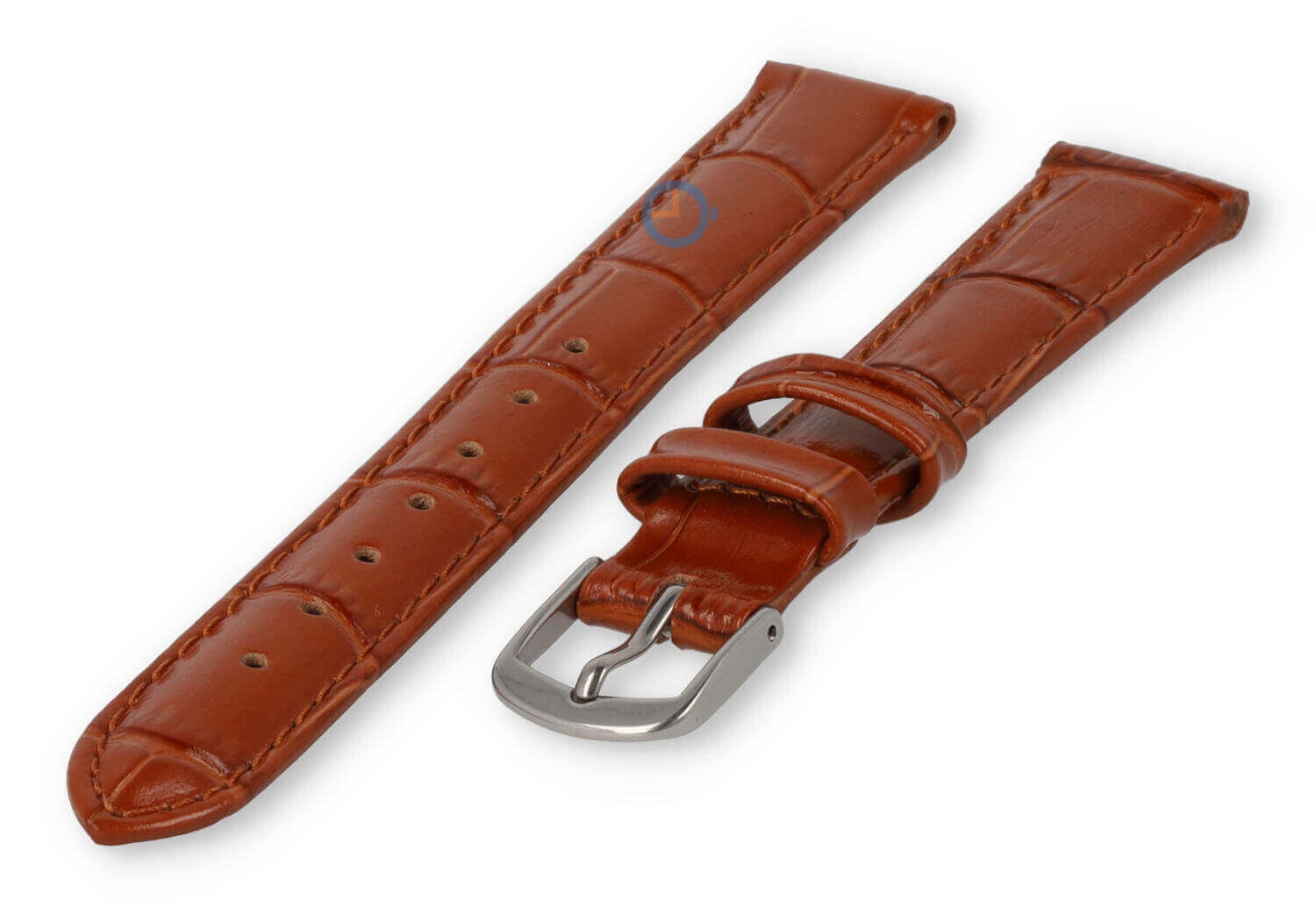 Kleine horlogeband van leer - 14mm - bruin