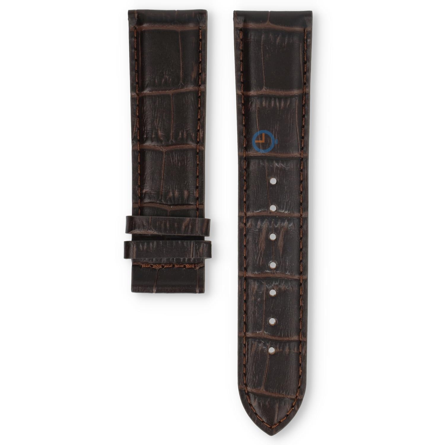 Edox Les Vauberts 34500 Horlogeband Donkerbruin