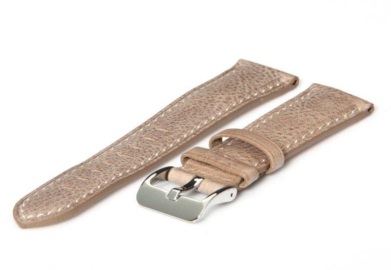 Horlogeband 22mm vintage taupe