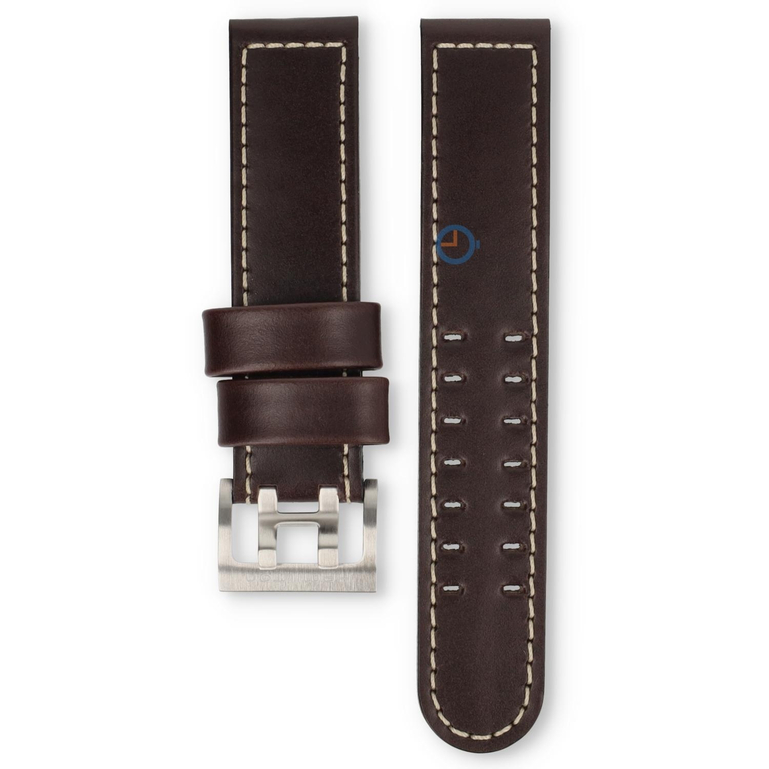 Hamilton horlogeband H64514551 - bruin leer