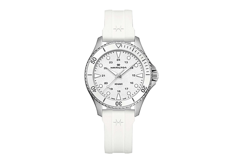 Hamilton horlogeband H82221310 - wit siliconen