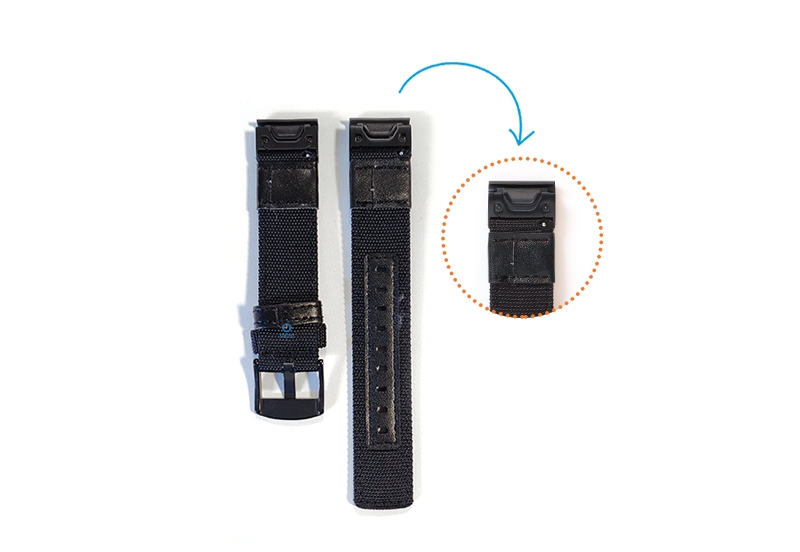 Garmin Fenix 5 nylon horlogeband zwart