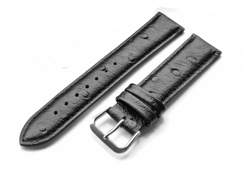 Horlogeband 16mm zwart
