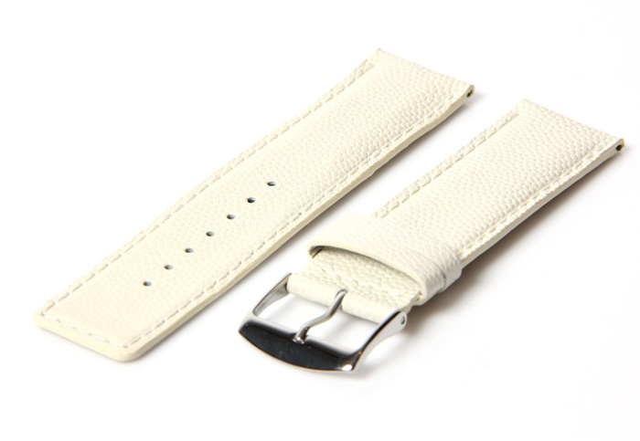 Horlogeband 22mm wit