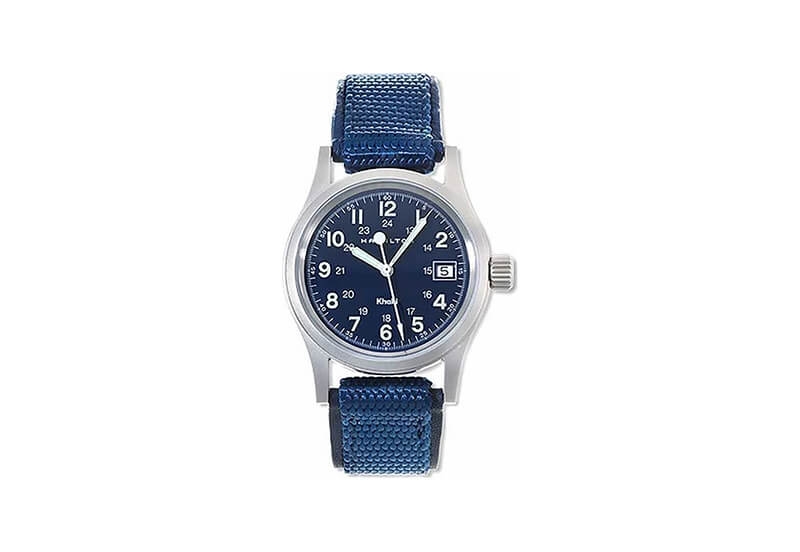 Hamilton horlogeband H68311393 - blauw nylon