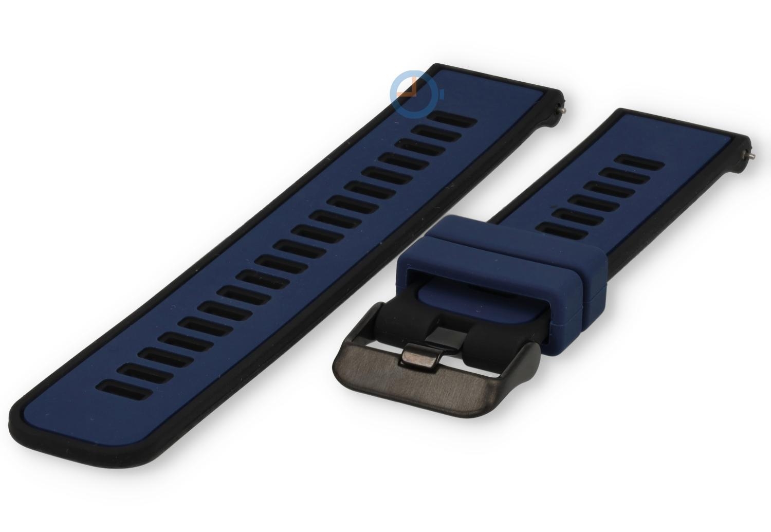 Snelwissel bandje 22mm - navy zwart