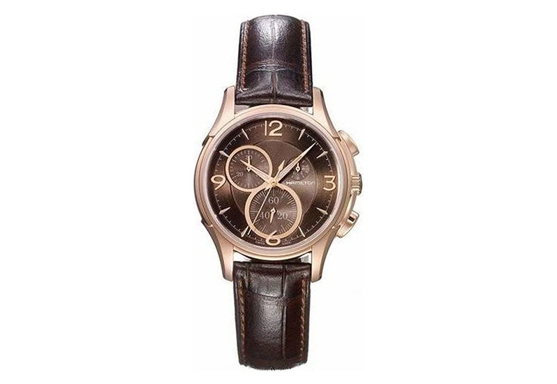 Hamilton horlogeband H32342595 - bruin leer