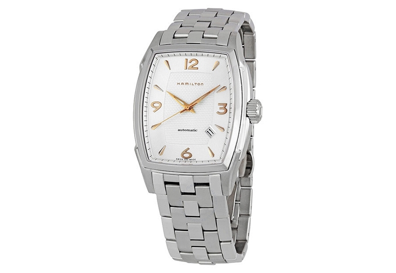 Hamilton horlogeband H36415155 - zilver staal