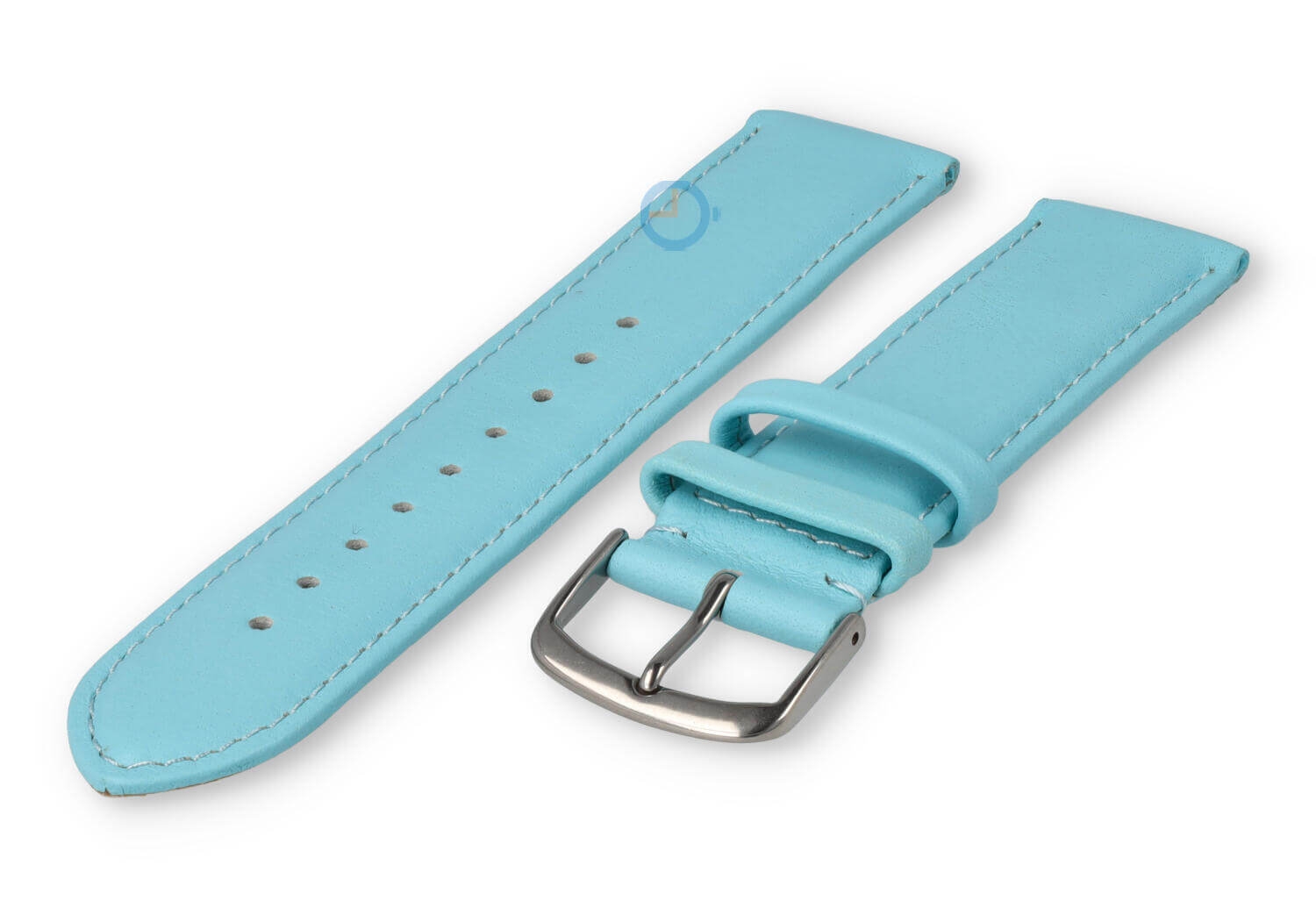 20mm horlogeband glad leer - laguna