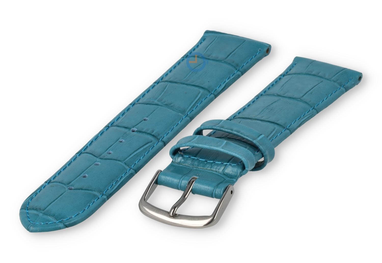 Licht opgevulde XL horlogeband - 22mm - petrol