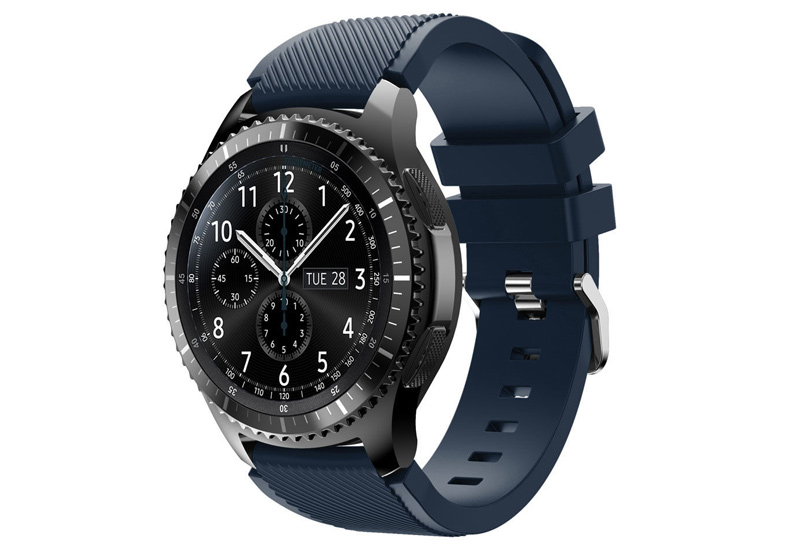 Samsung Gear S3/Galaxy 46mm  horlogeband donkerblauw
