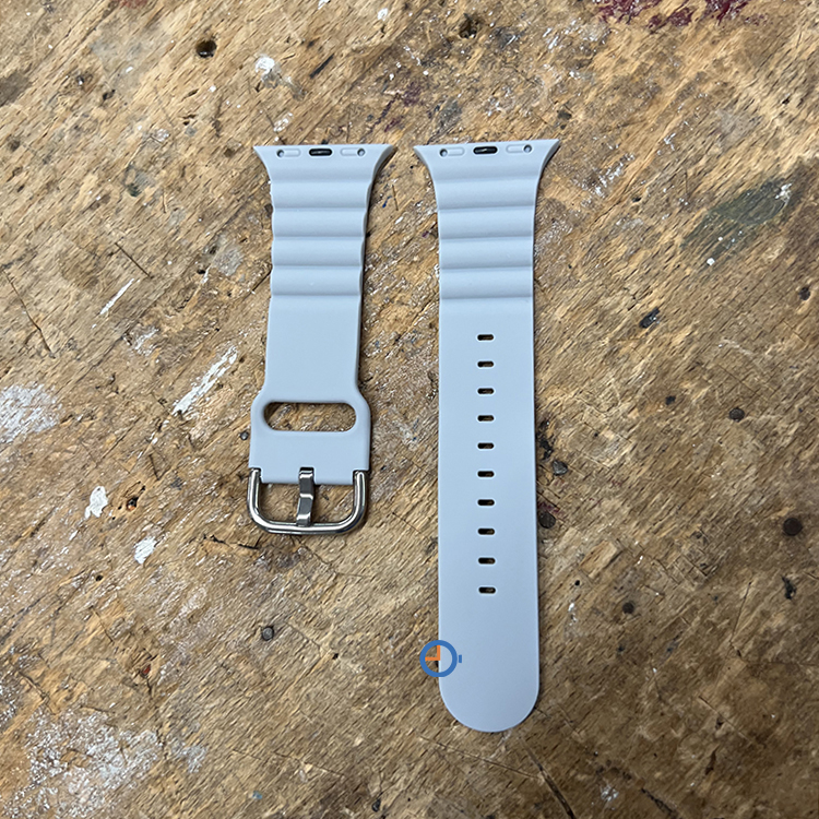 Siliconen horlogeband Apple Watch 45mm - grijs
