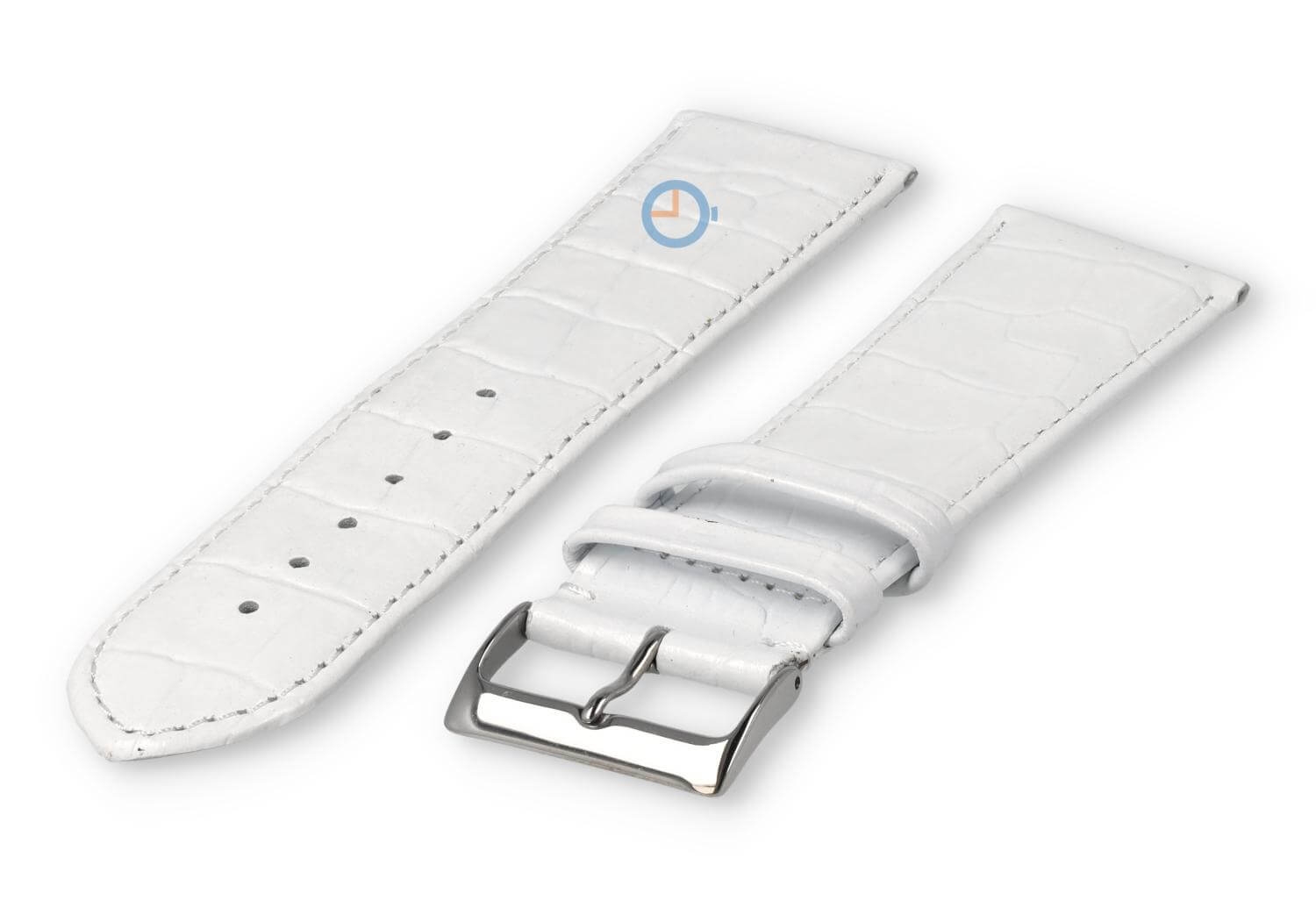 XL horlogeband van kalfsleer - 26mm - wit