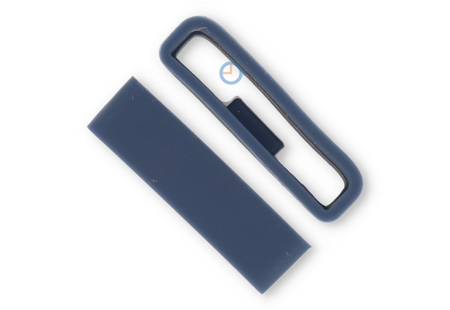 Flexibel band lusje met antislip 24mm - donkerblauw rubber - 1 stuks