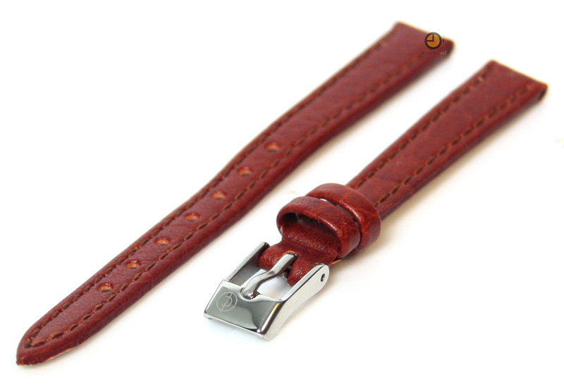 Horlogeband 10mm havannabruin buffelleer