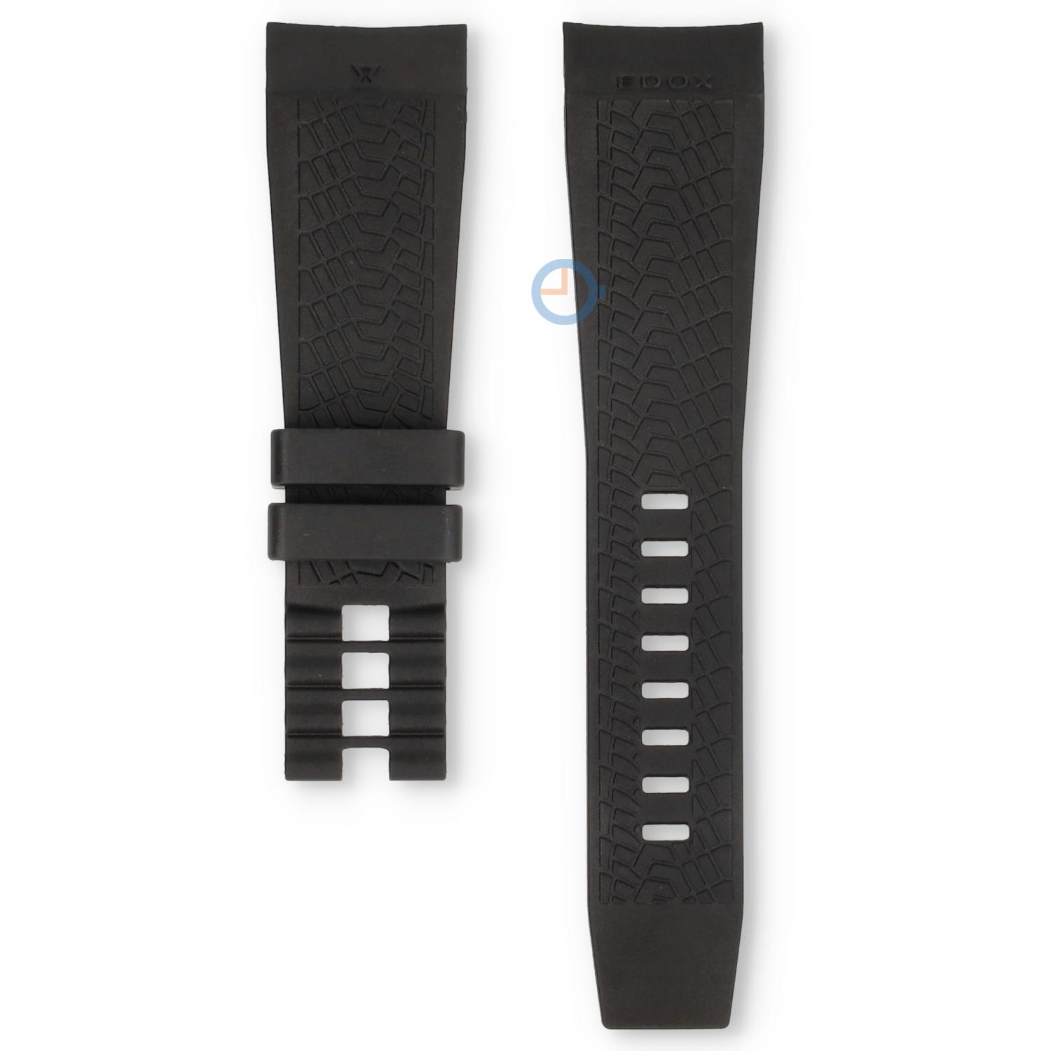 Edox Chronorally 38001 Horlogeband Zwart