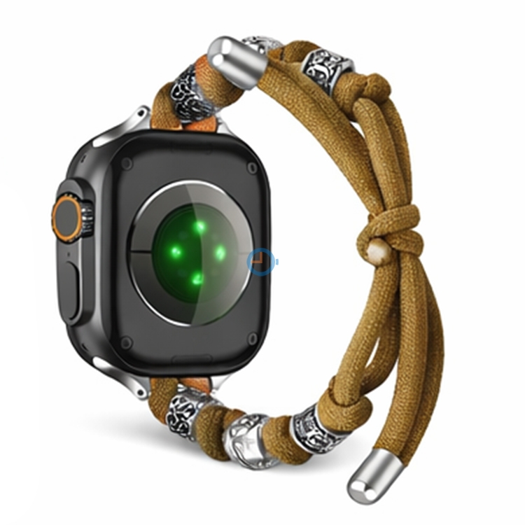Apple watch Bohemian bandje met bedels (38-40-41-42mm) - beige