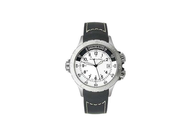 Hamilton horlogeband H74551313 - zwart siliconen