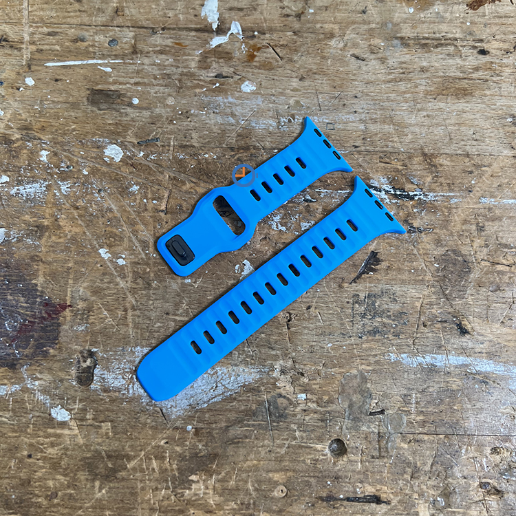 Siliconen horlogebandje Apple Watch 41mm - lichtblauw
