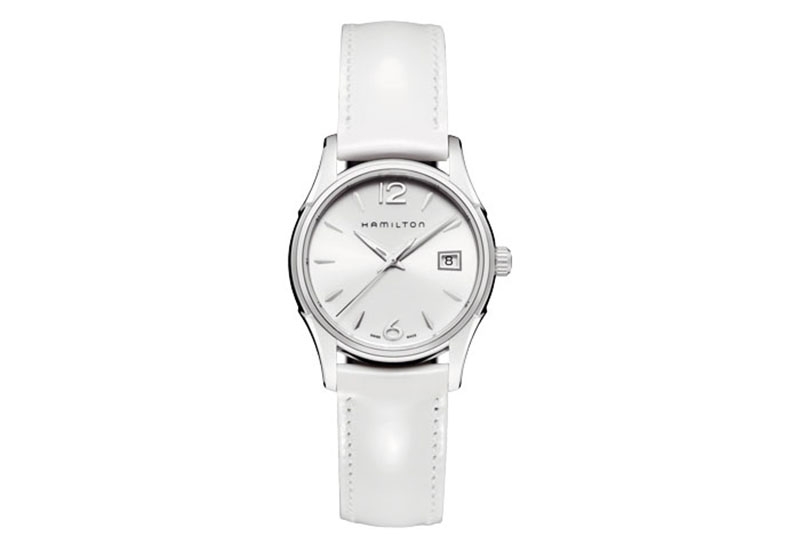 Hamilton horlogeband H32351915 - wit leer