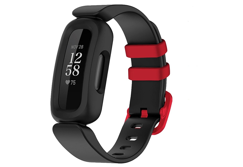 Fitbit Ace 3 bandje voor kinderen - zwart/rood