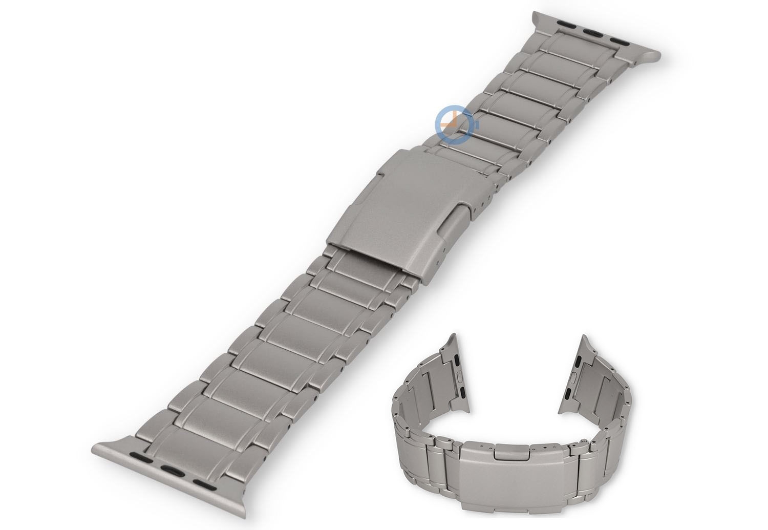 Titanium Apple Watch band 44-49mm - zilvergrijs