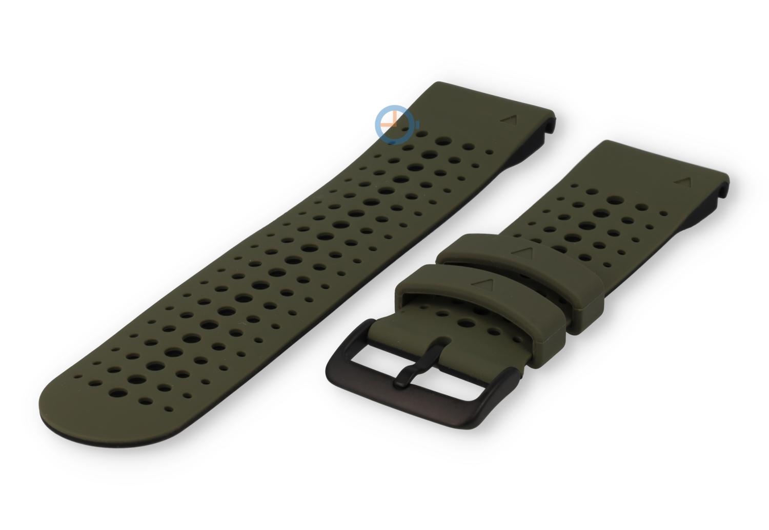 QuickFit 26mm bandje - Garmin Fenix 7X - donkergroen/zwart