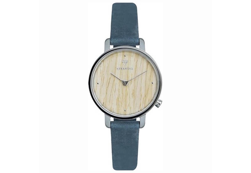 Kerbholz Horlogeband Emma OAK Navy