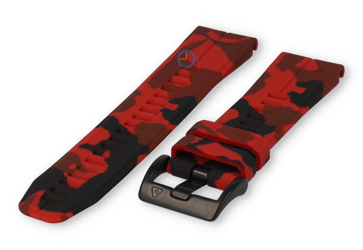 Quick Fit band Garmin Fenix 7 - legerprint - rood