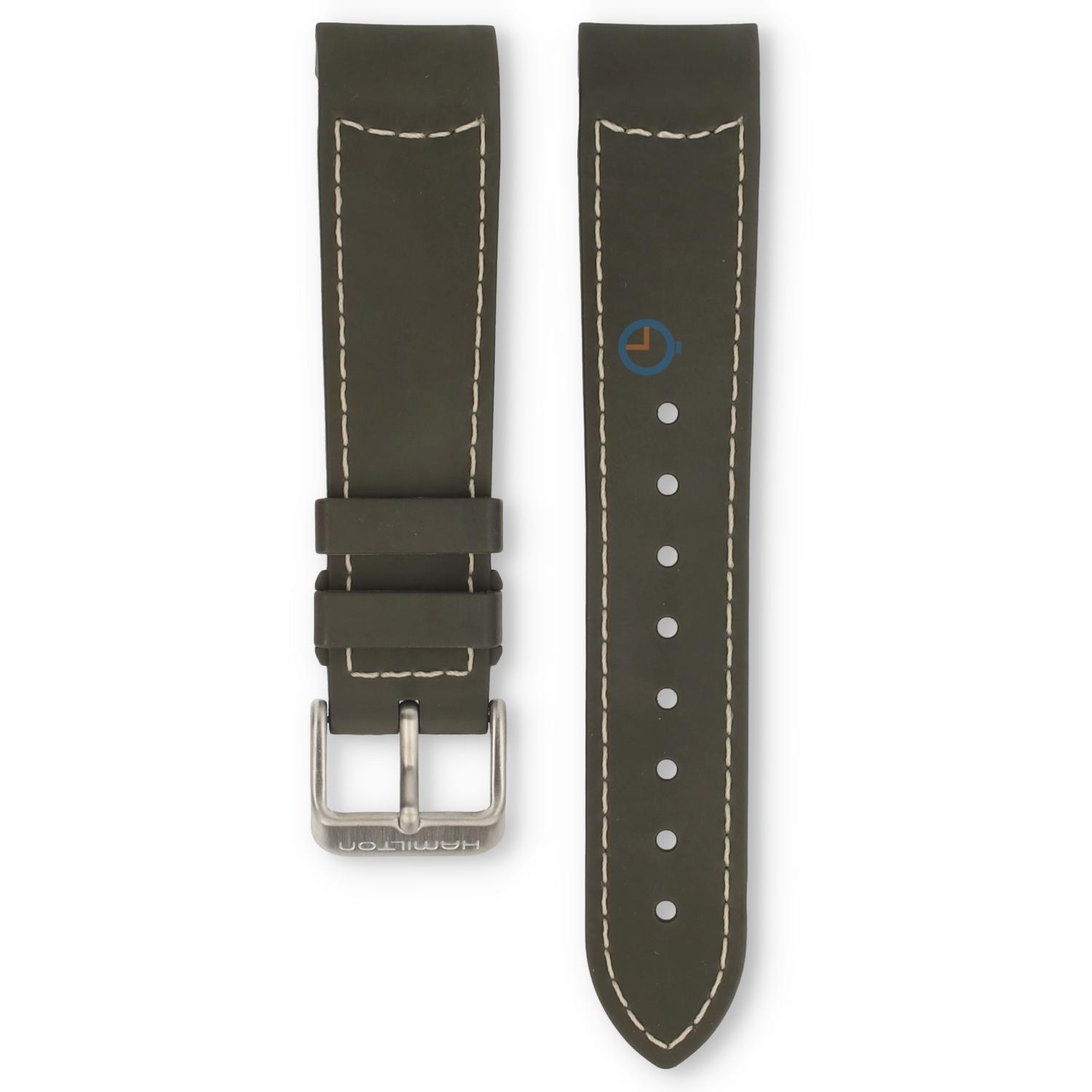Hamilton horlogeband H68582853 - groen siliconen