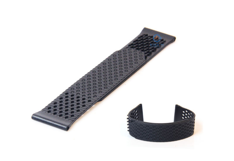Horlogeband 23mm rubber zwart