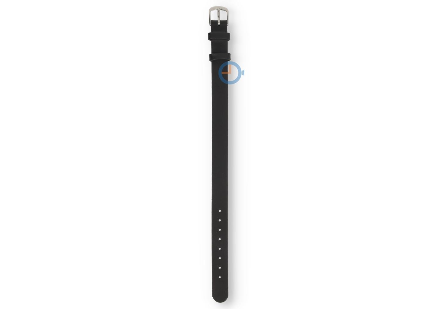Triwa leren horlogeband - 12mm - zwart