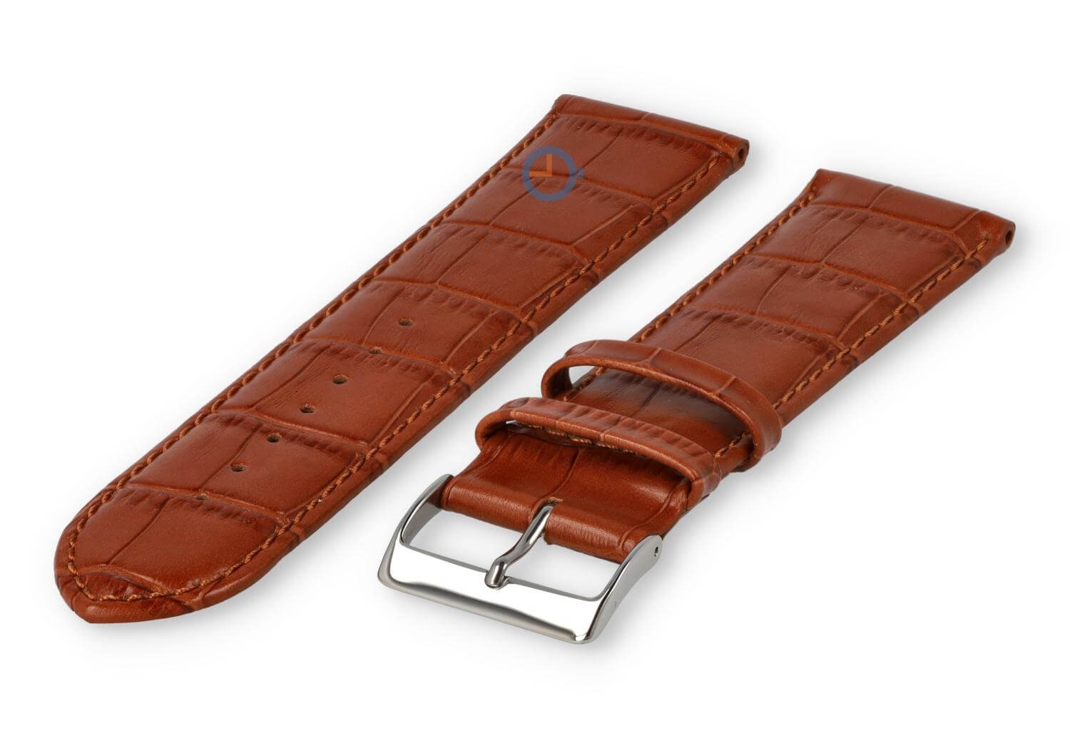 XL horlogeband van kalfsleer - 26mm - bruin