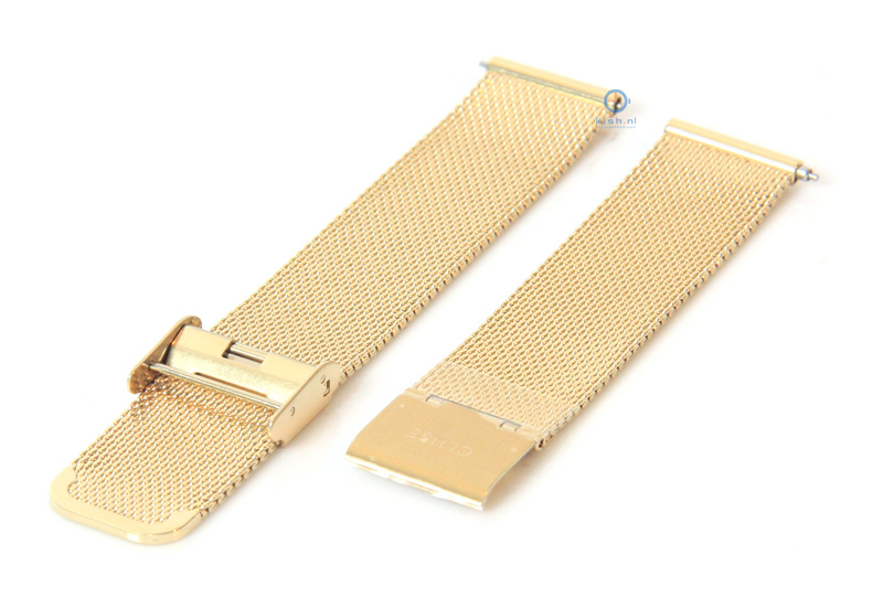 Cluse horlogeband La Boheme milanees goud CLS046