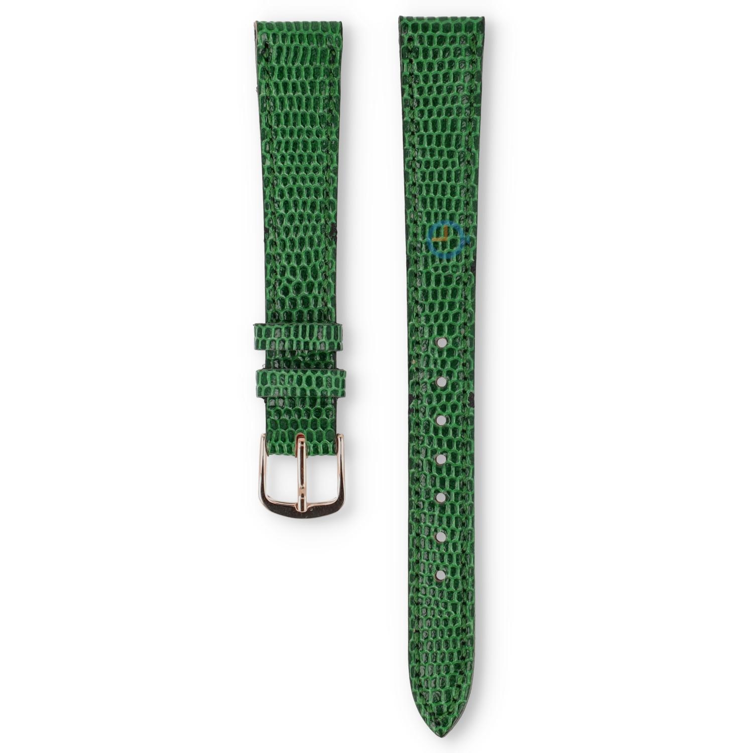 Universele 13mm groen leren horlogeband - Seiko