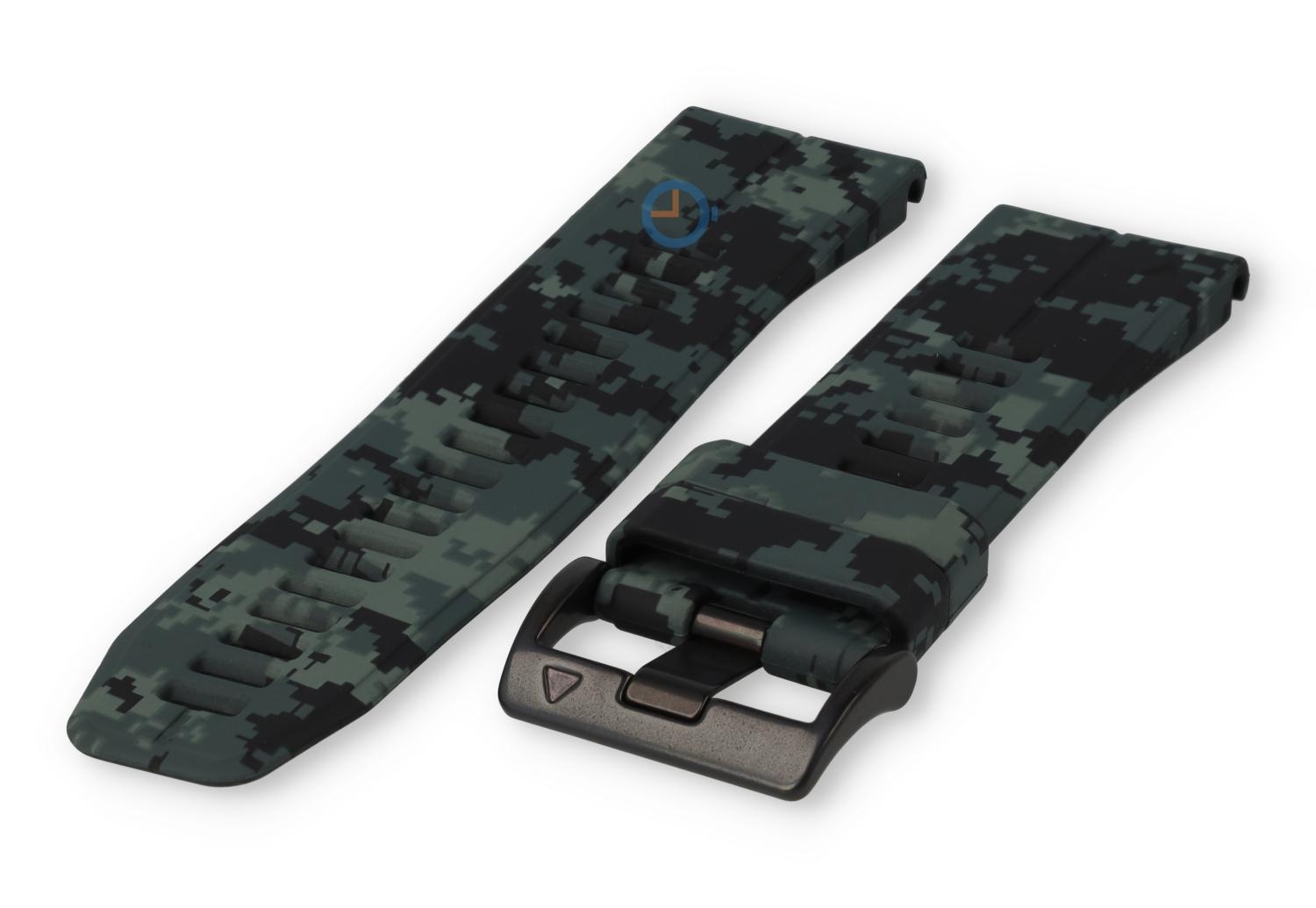 Quick Fit band Garmin Fenix 7X - legerprint - donkergrijs pixel