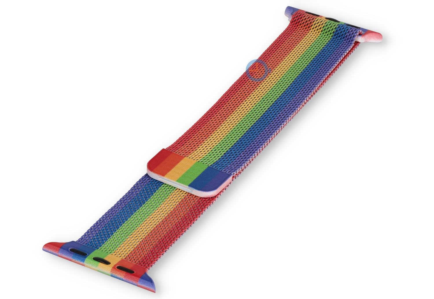 Milanees Apple watch bandje - 45 - rainbow stripes
