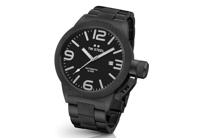 TW Steel Canteen bracelet CB216 horlogeband zwart - 24mm
