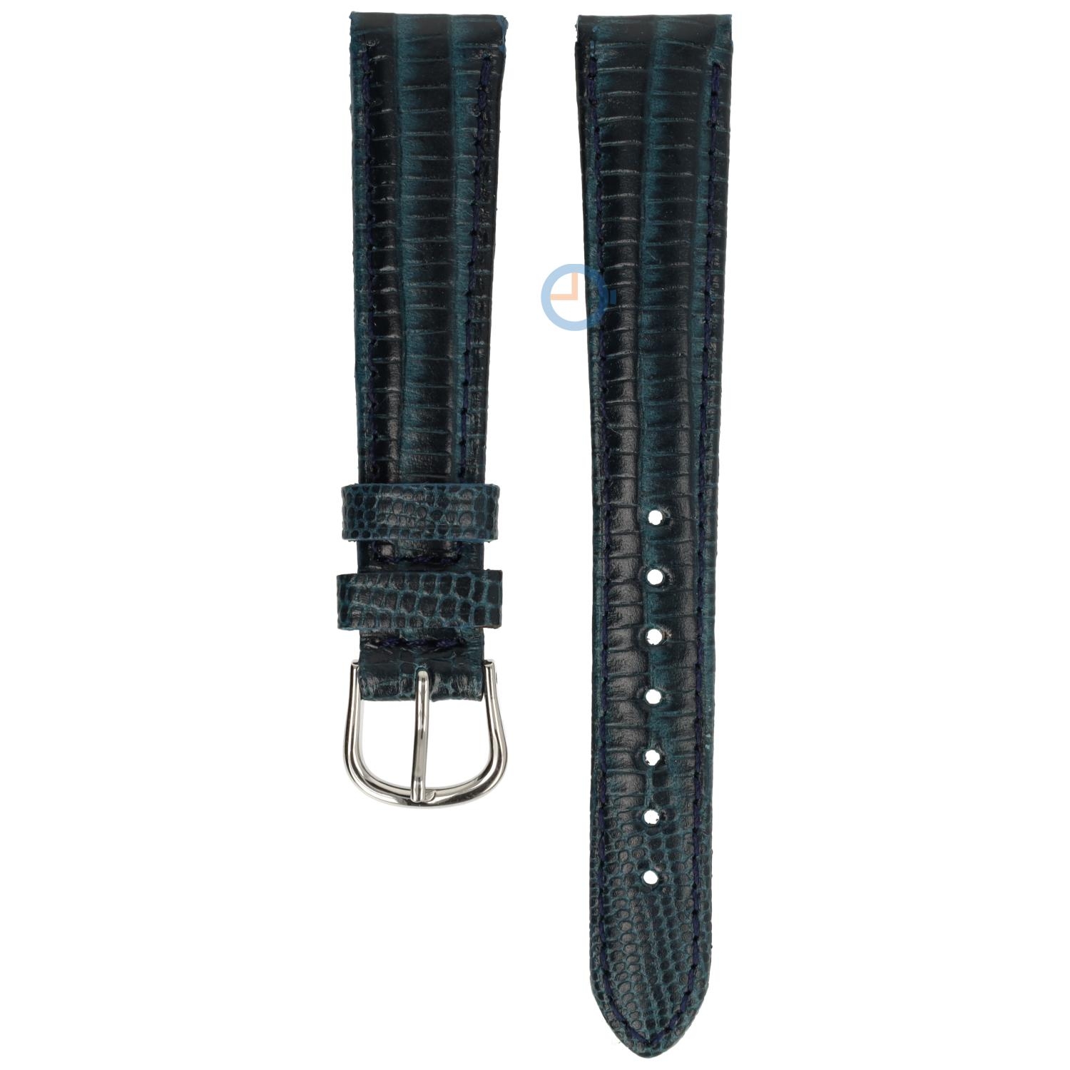 Hamilton horlogeband H28211643 - blauw leer