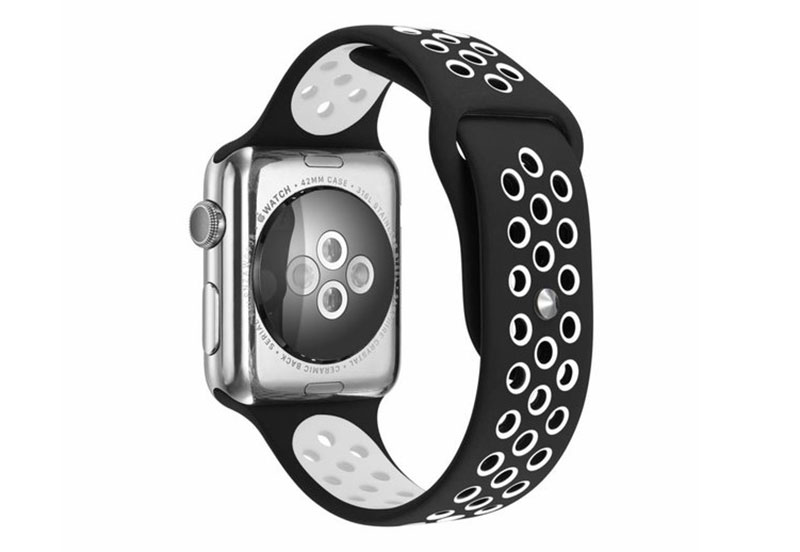 Sportbandje voor Apple (45mm)  zwart/wit