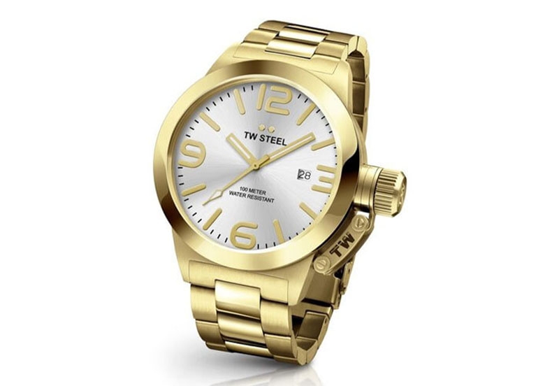 TW Steel Canteen bracelet CB81 horlogeband goud - 22mm
