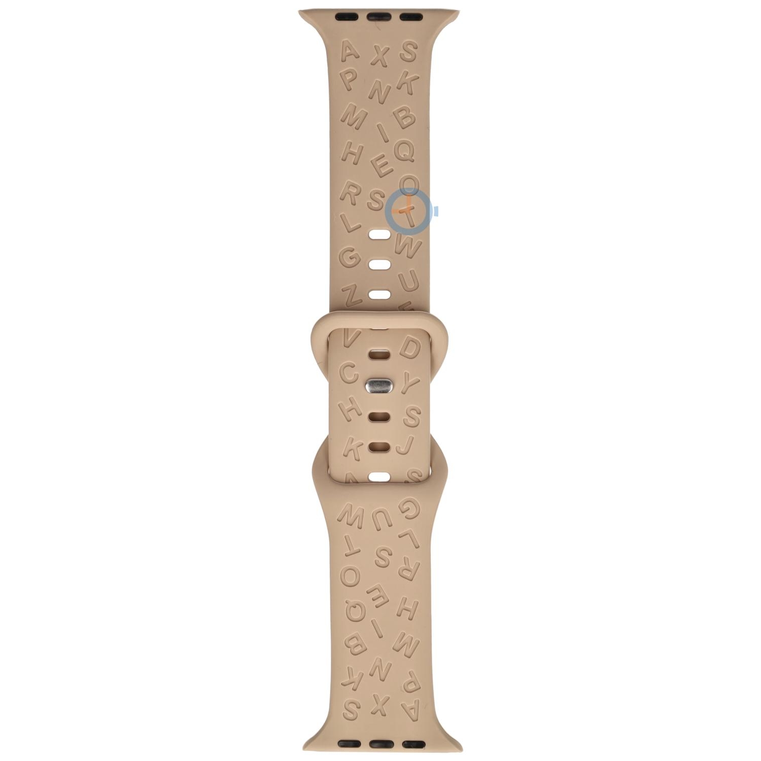 Letter bandje Apple watch 41mm - Sand