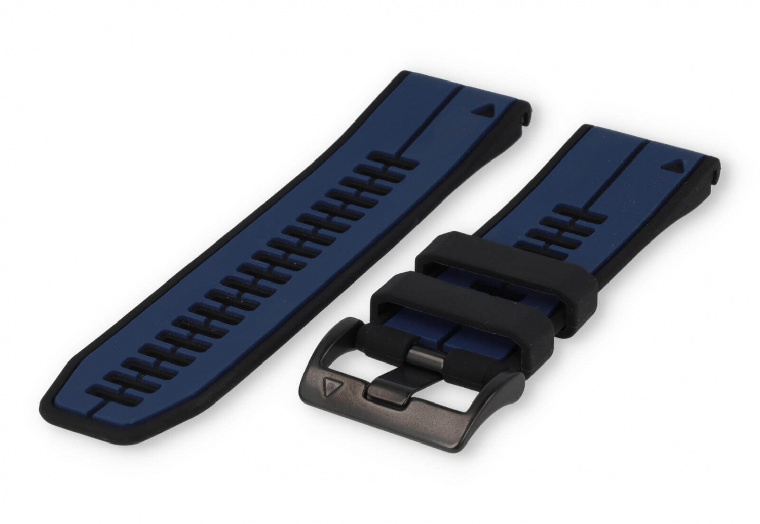 Garmin Fenix 7X horlogeband rubber - zwart/donkerblauw