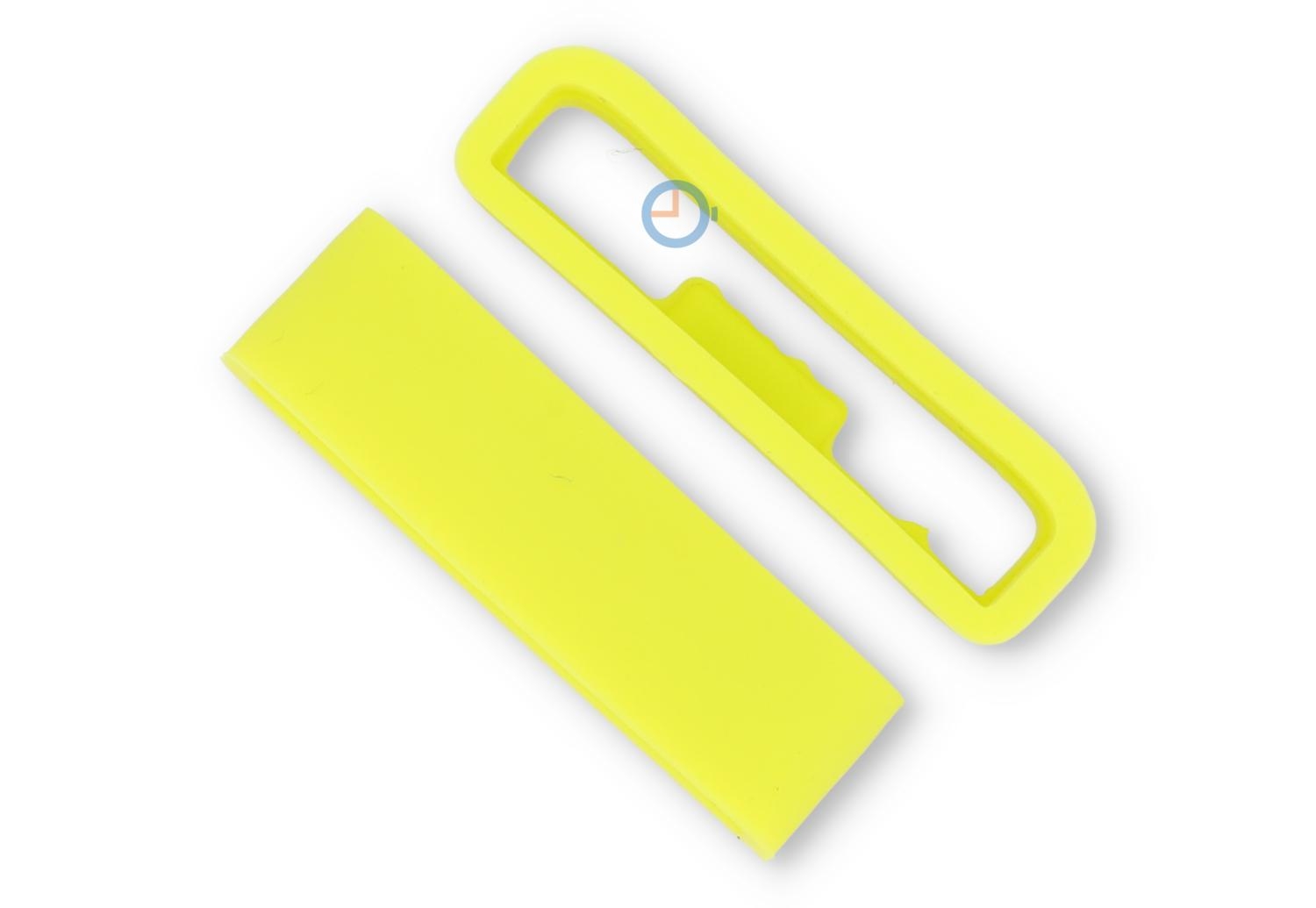 Flexibel band lusje met antislip 24mm - felgroen rubber - 1 stuks