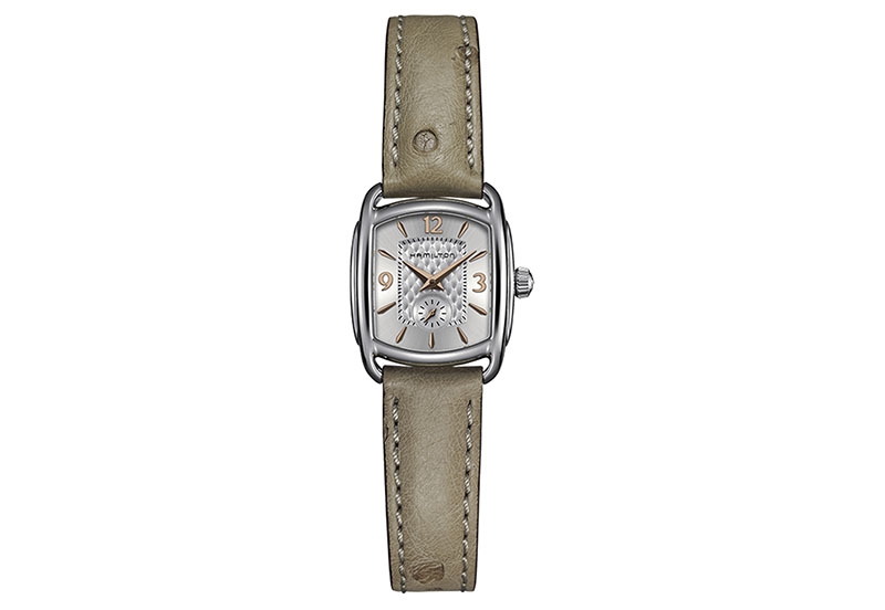 Hamilton horlogeband H12351855 - beige leer